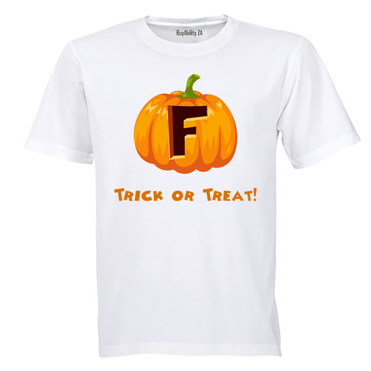 F - Halloween Pumpkin - Kids T-Shirt