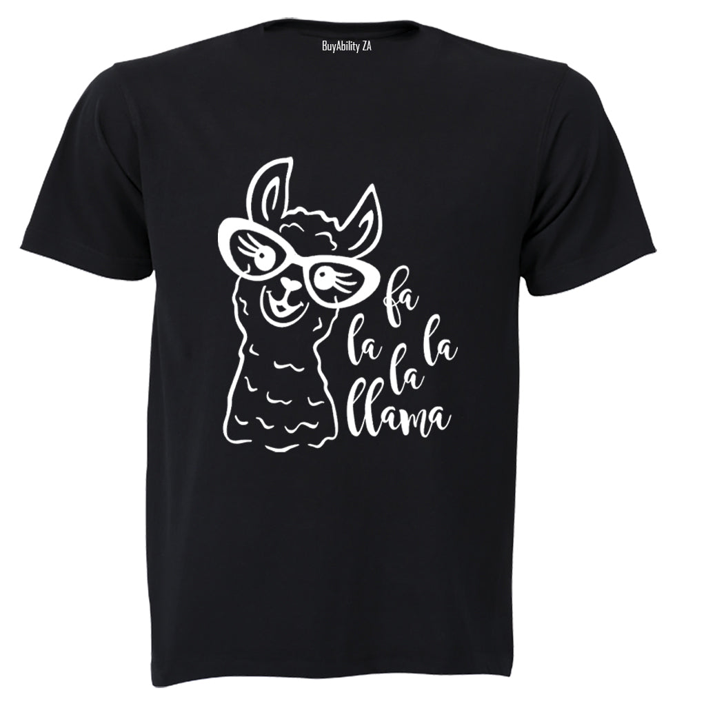 Fa La La Llama - Christmas - Kids T-Shirt