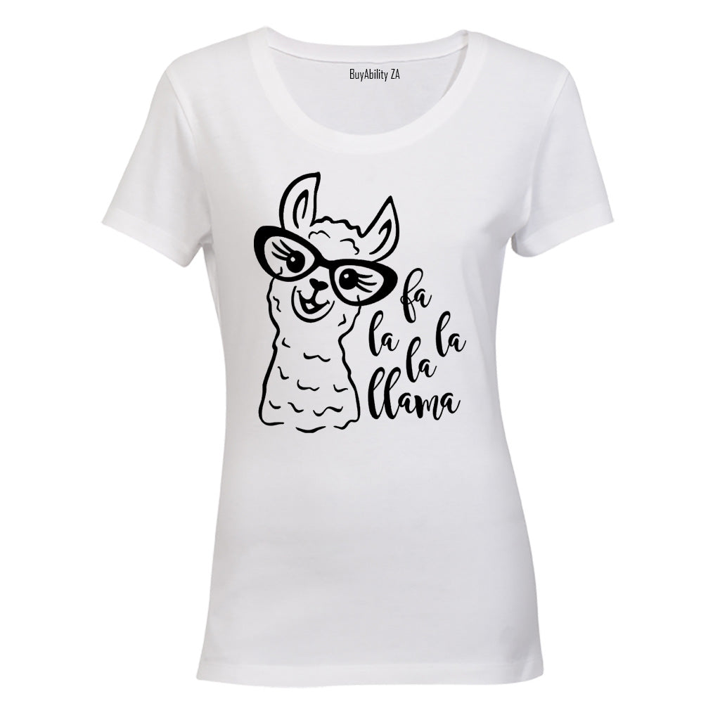 Fa La La Llama - Christmas - Ladies - T-Shirt