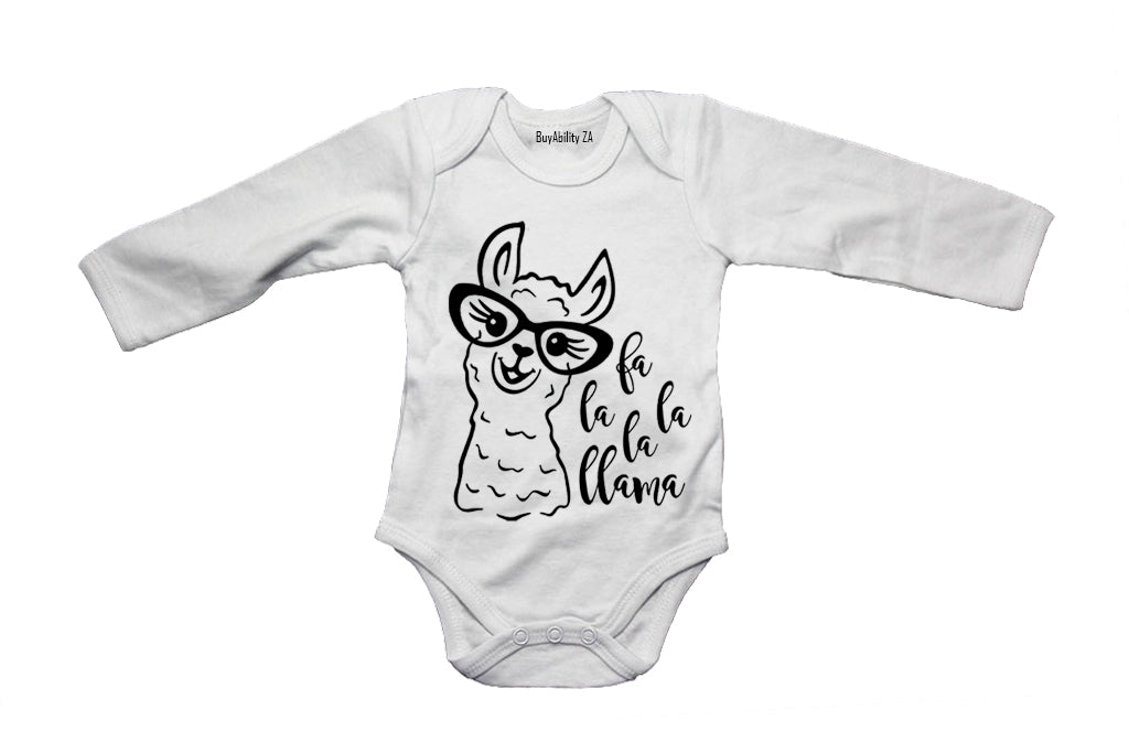 Fa La La Llama - Christmas - Baby Grow