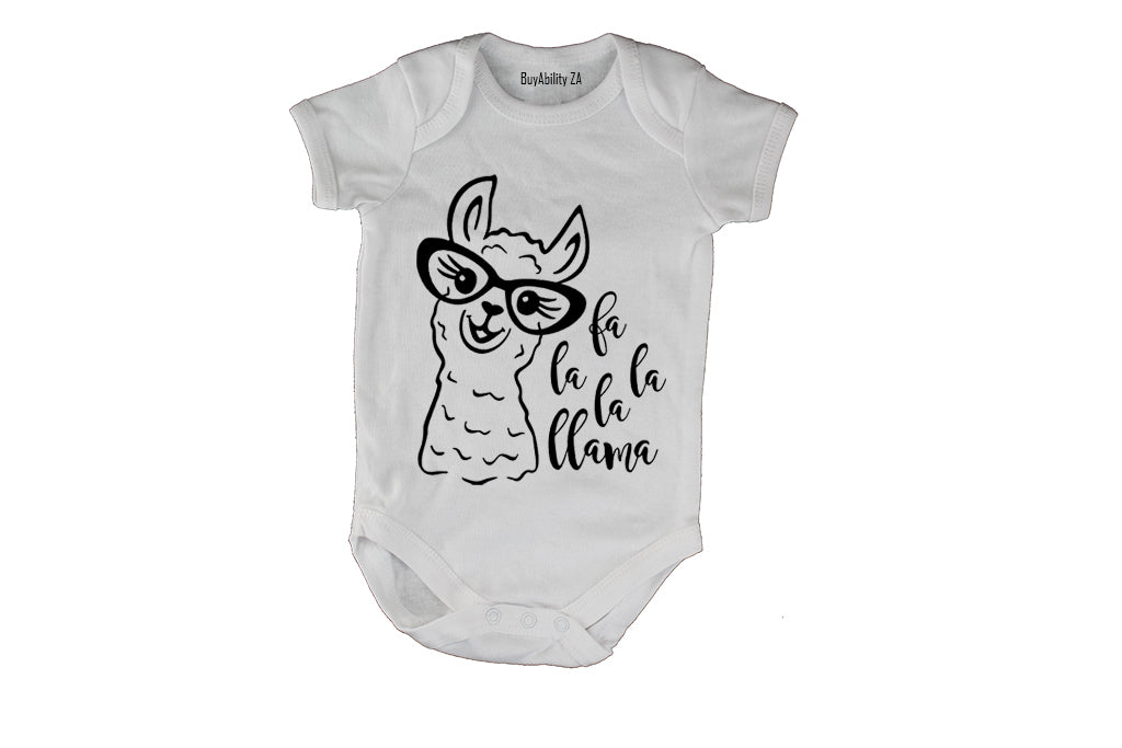 Fa La La Llama - Christmas - Baby Grow