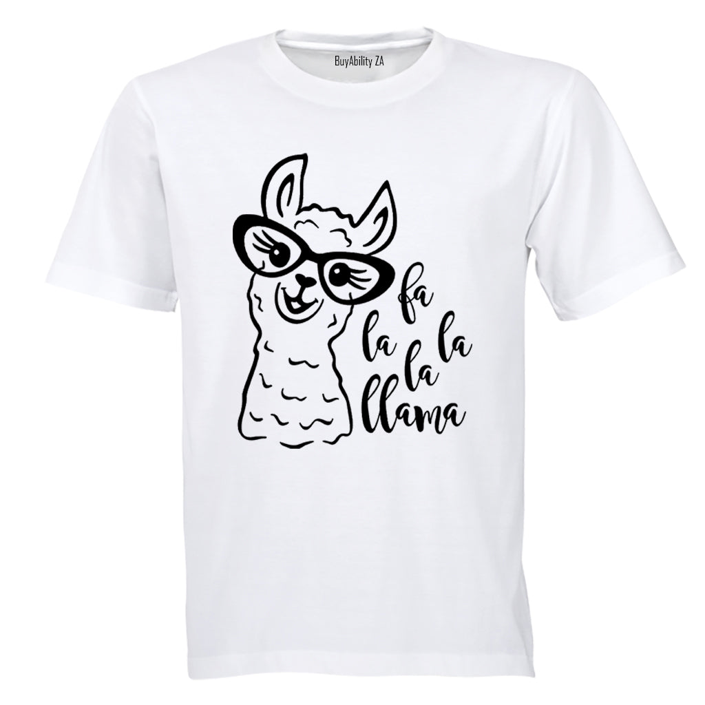 Fa La La Llama - Christmas - Kids T-Shirt