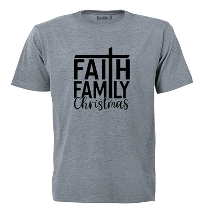 Faith. Family. Christmas - Adults - T-Shirt