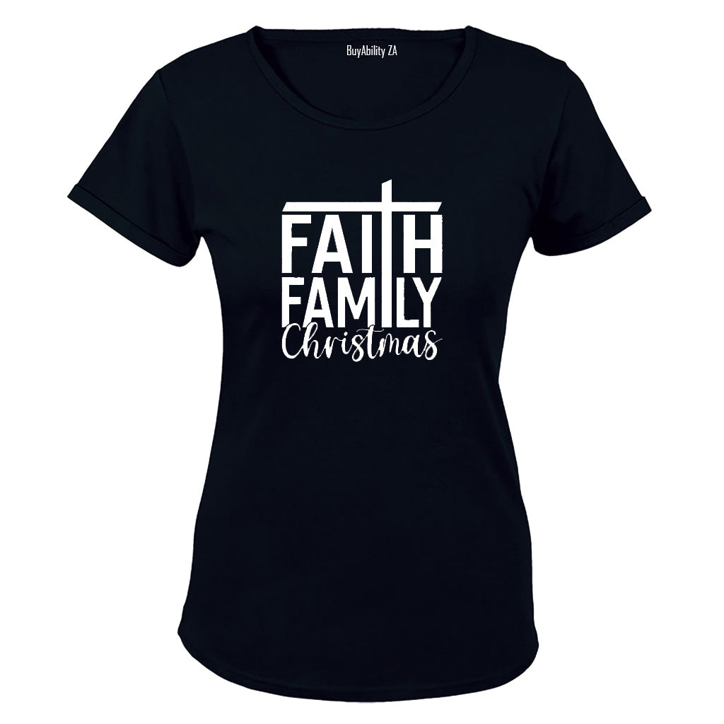 Faith. Family. Christmas - Ladies - T-Shirt