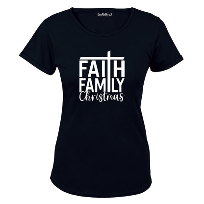 Faith. Family. Christmas - Ladies - T-Shirt