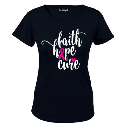 Faith - Hope - Cure - Ladies - T-Shirt