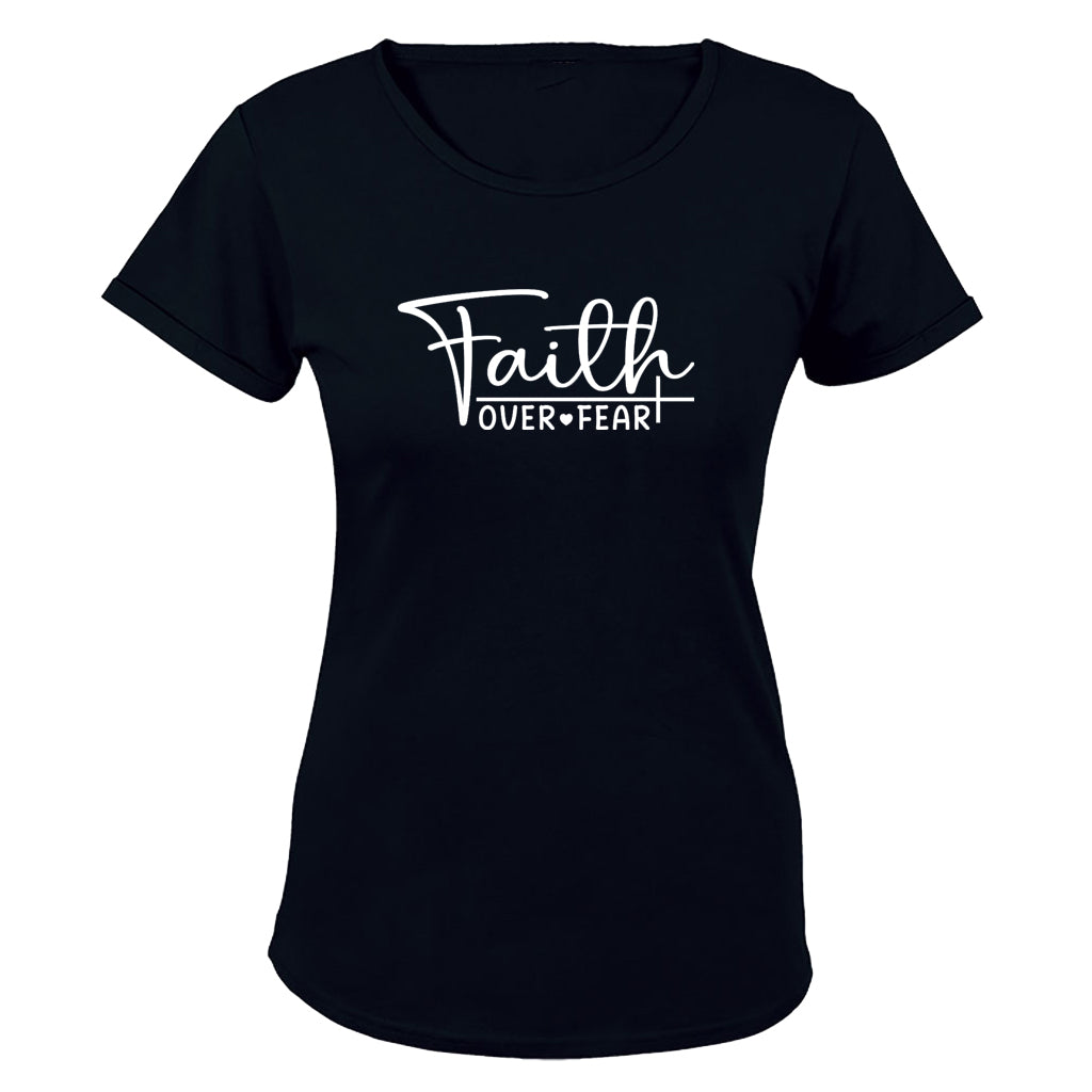 Faith Over Fear - Heart - Ladies - T-Shirt - BuyAbility South Africa