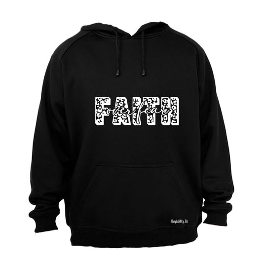Faith Over Fear - Leopard Print - Hoodie