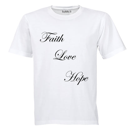 Faith Hope Love - Adults - T-Shirt - BuyAbility South Africa