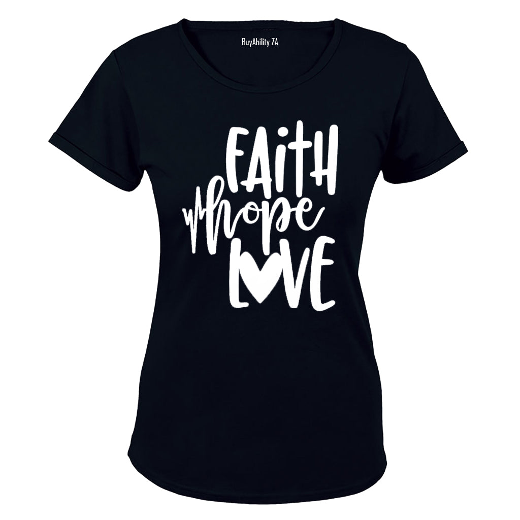Faith - Hope & Love - Ladies - T-Shirt