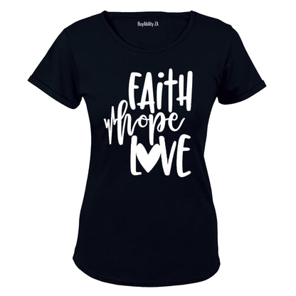 Faith - Hope & Love - Ladies - T-Shirt