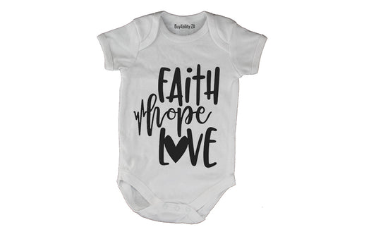 Faith - Hope & Love - Baby Grow