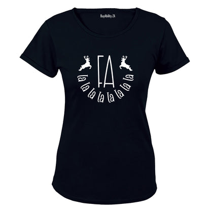 Fa La La - Christmas Reindeer - Ladies - T-Shirt