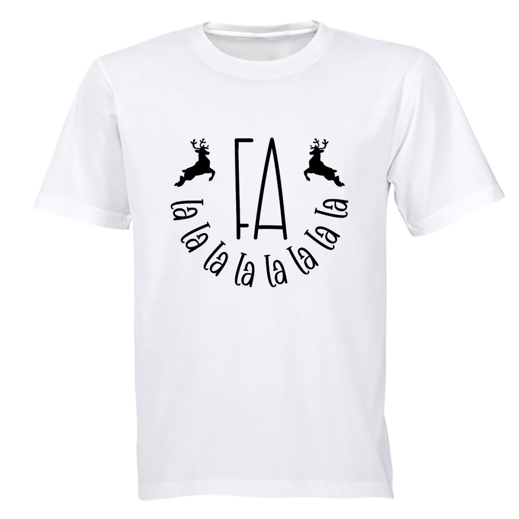 Fa La La - Christmas Reindeer  - Kids T-Shirt - BuyAbility South Africa