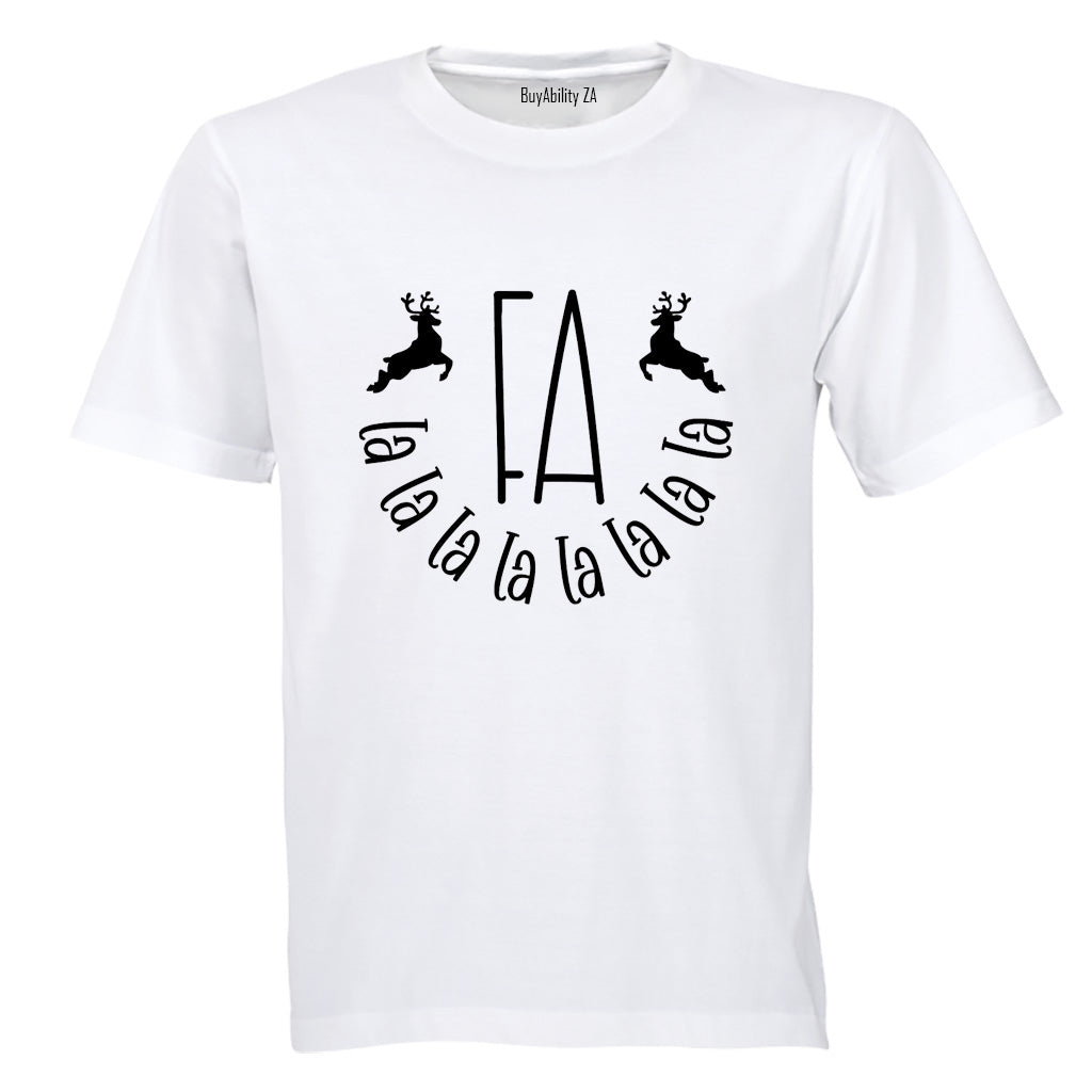 Fa La La - Christmas Reindeer  - Kids T-Shirt