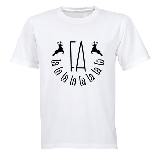 Fa La La - Christmas Reindeer - Adults - T-Shirt - BuyAbility South Africa