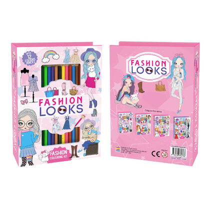 Fashion Looks Colouring Kit