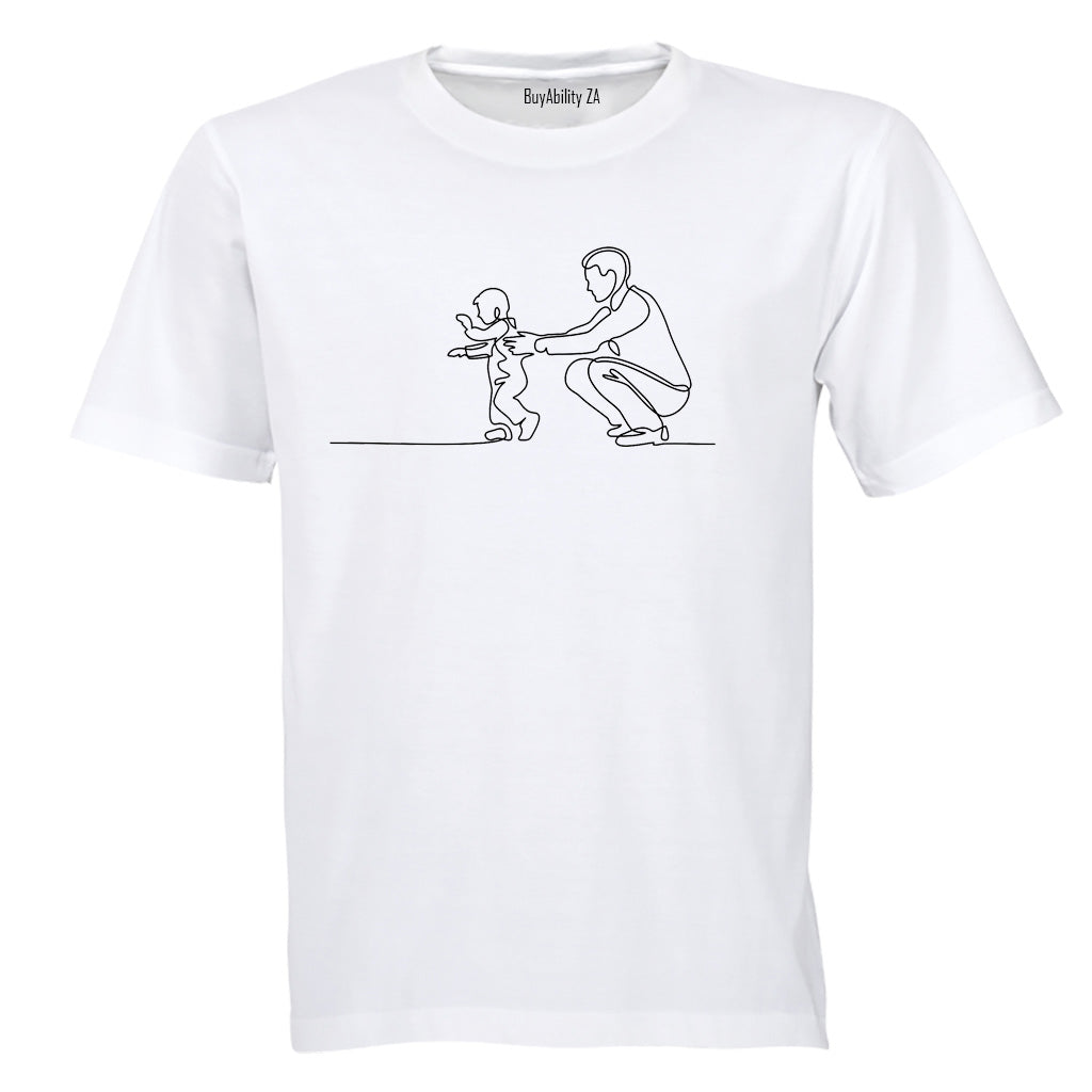 Father - First Steps - Adults - T-Shirt