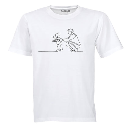 Father - First Steps - Adults - T-Shirt
