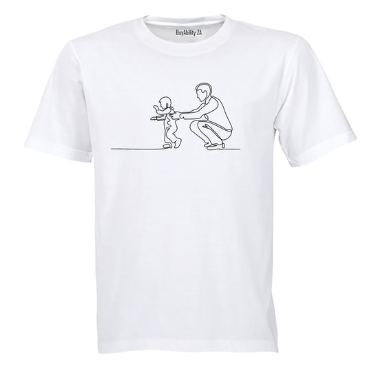 Father - First Steps - Adults - T-Shirt