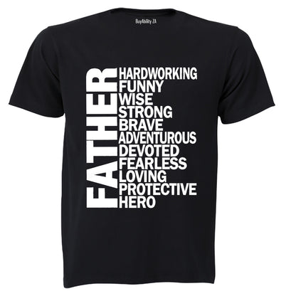 Father - Hard Working - Adults - T-Shirt