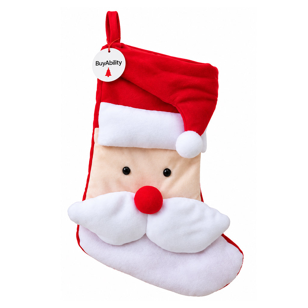 Large Plush Father Christmas Stocking