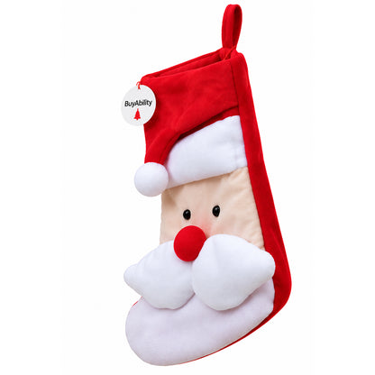 Large Plush Father Christmas Stocking