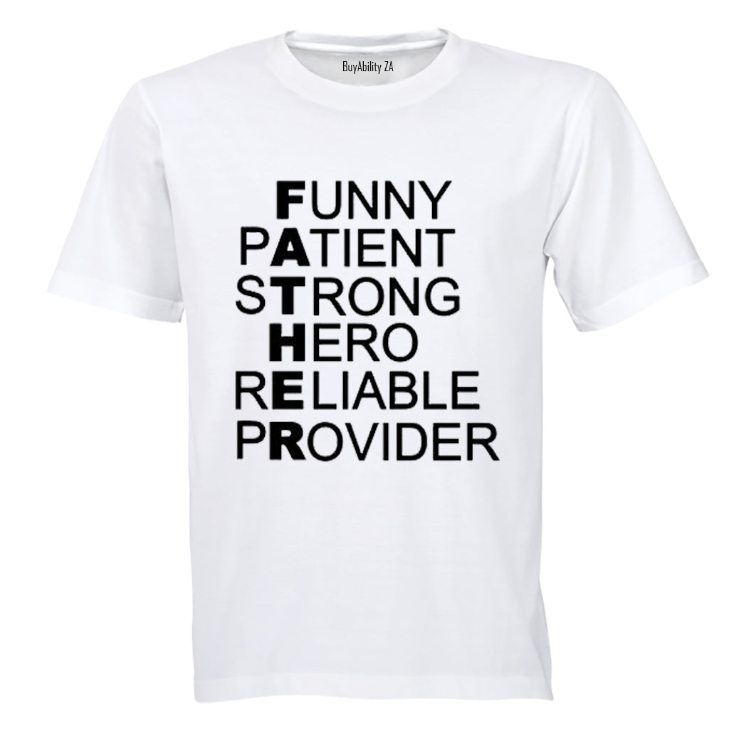 Definition of Father! - Adults - T-Shirt - BuyAbility