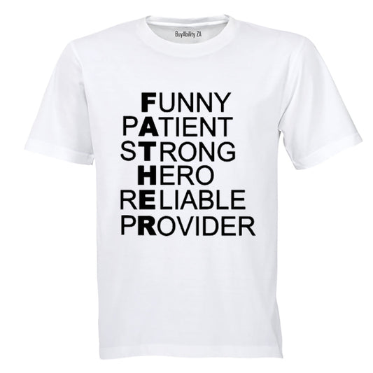 Definition of Father! - Adults - T-Shirt - BuyAbility