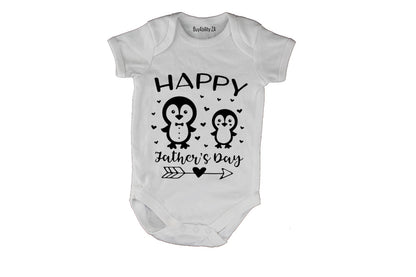 Father's Day - Penguins - Baby Grow