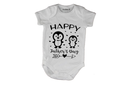 Father's Day - Penguins - Baby Grow