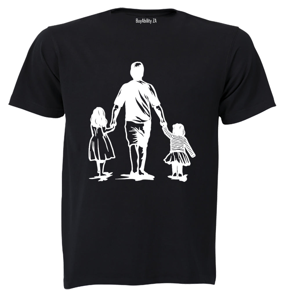Father and Daughters - Adults - T-Shirt