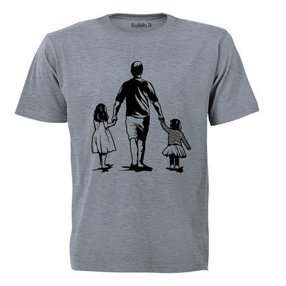 Father and Daughters - Adults - T-Shirt