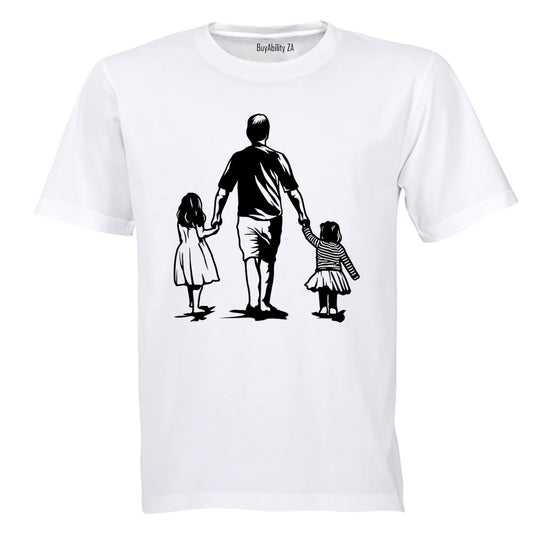 Father and Daughters - Adults - T-Shirt