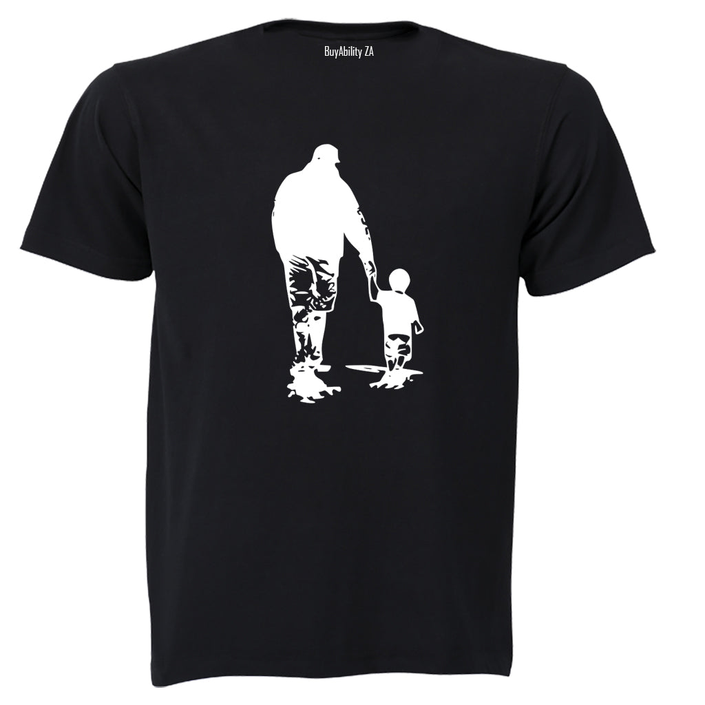 Father and Son - Silhouette - Adults - T-Shirt - BuyAbility