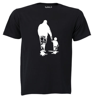 Father and Son - Silhouette - Adults - T-Shirt - BuyAbility