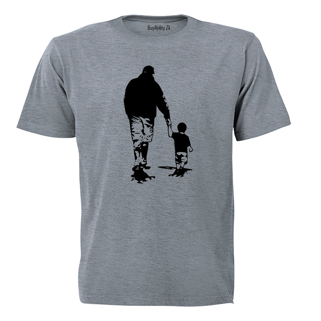 Father and Son - Silhouette - Adults - T-Shirt - BuyAbility