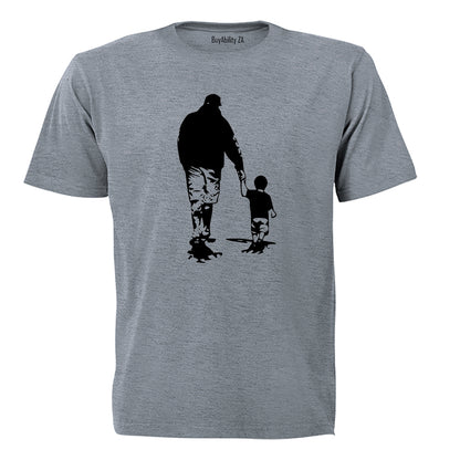 Father and Son - Silhouette - Adults - T-Shirt - BuyAbility