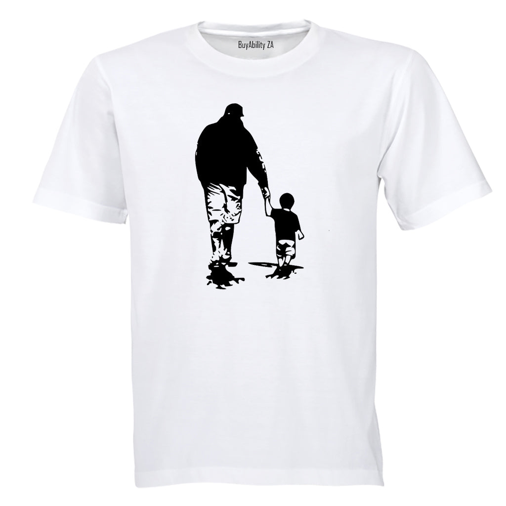 Father and Son - Silhouette - Adults - T-Shirt - BuyAbility