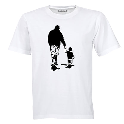 Father and Son - Silhouette - Adults - T-Shirt - BuyAbility