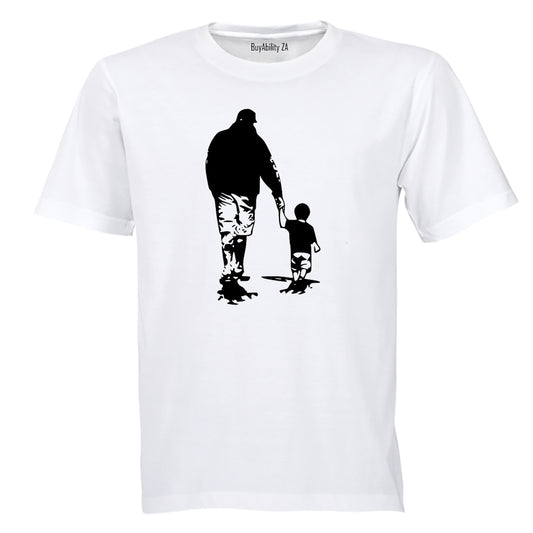 Father and Son - Silhouette - Adults - T-Shirt - BuyAbility