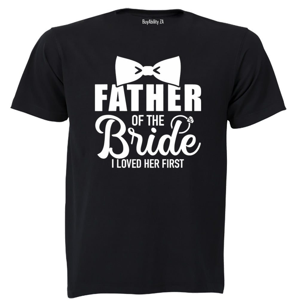 Father of the Bride - Bowtie - Adults - T-Shirt - BuyAbility South Africa