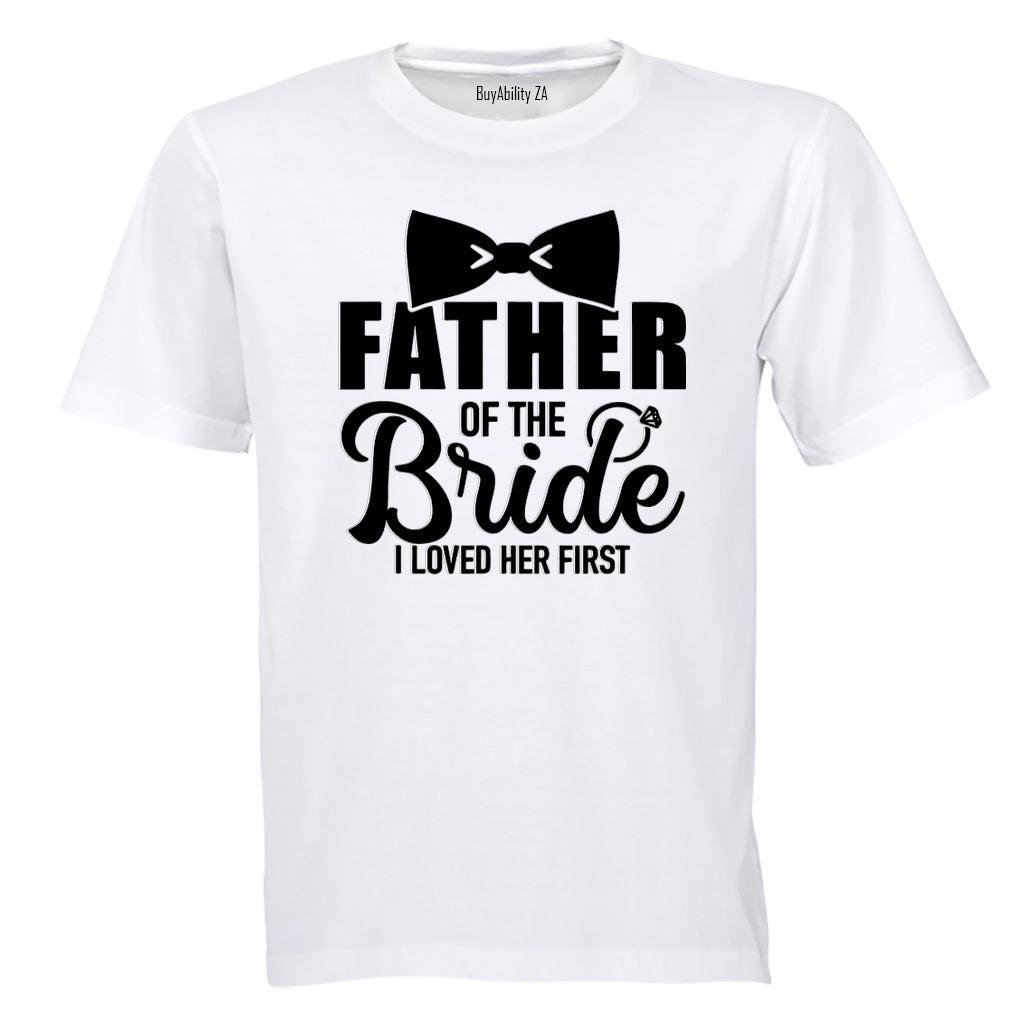Father of the Bride - Bowtie - Adults - T-Shirt - BuyAbility South Africa