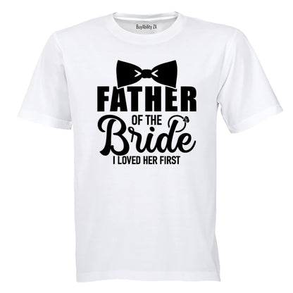 Father of the Bride - Bowtie - Adults - T-Shirt - BuyAbility South Africa