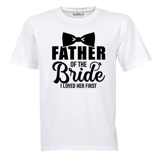 Father of the Bride - Bowtie - Adults - T-Shirt - BuyAbility South Africa