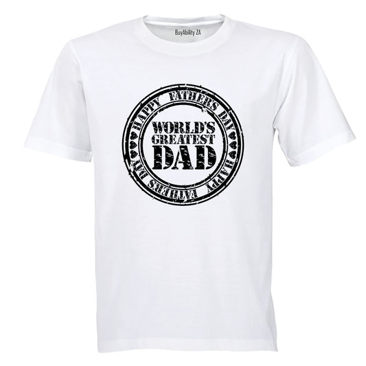 Fathers Day - World's Greatest DAD - Adults - T-Shirt