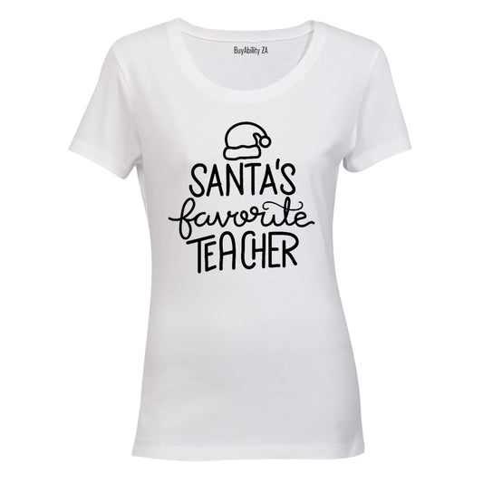 Favorite Teacher - Christmas - Ladies - T-Shirt