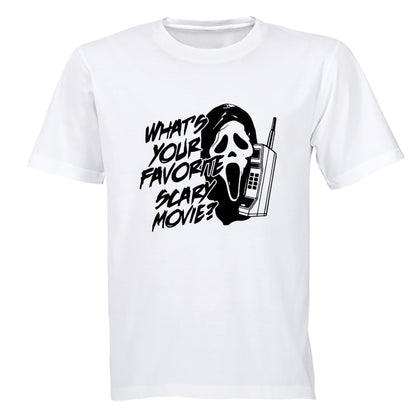 Favorite Scary Movie - Adults - T-Shirt - BuyAbility South Africa