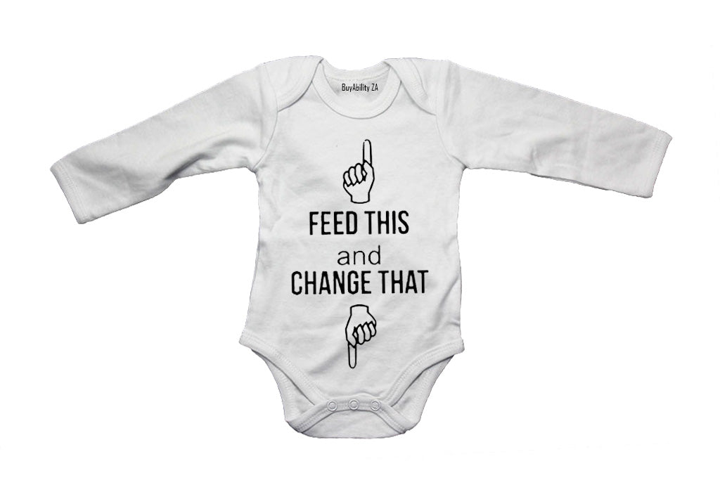 Feed This. Change That - Baby Grow