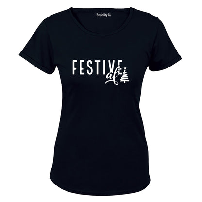 Festive - Christmas Tree - Ladies - T-Shirt